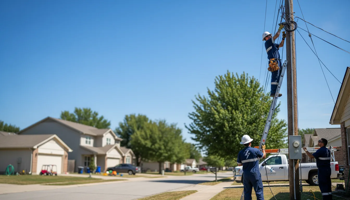 Residential electrician providing installation services in Prairie City, IA